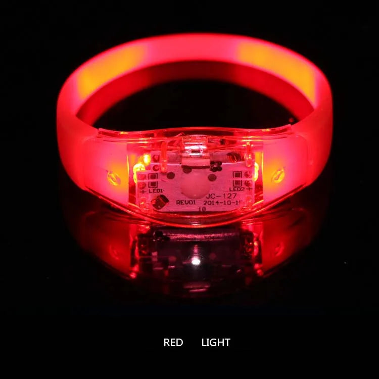 LED Glow Bracelets (6 Pack) – Sound Activated Light Up Party Wristbands