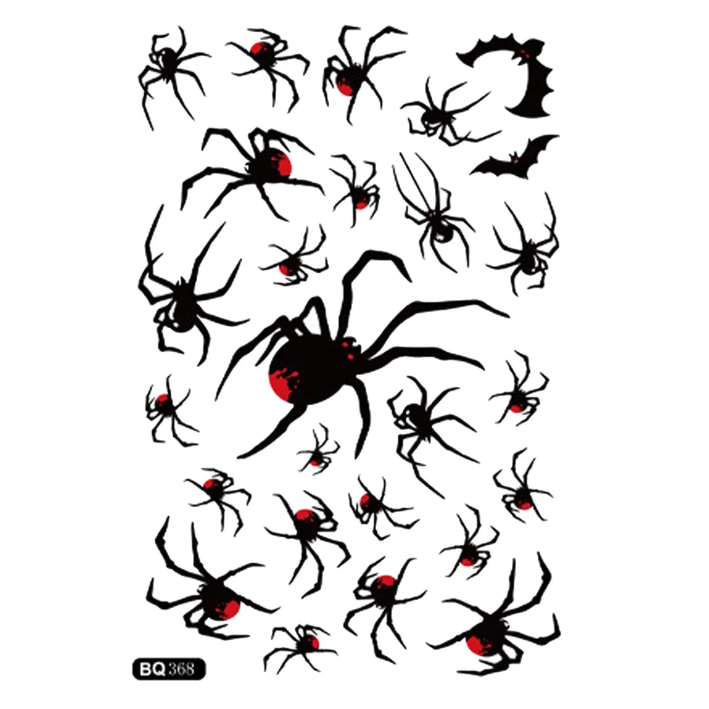 Halloween Window Clings – Witch Bat Spider Glass Decals