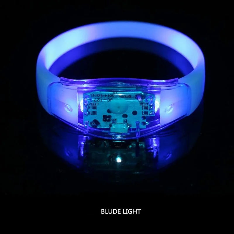 LED Glow Bracelets (6 Pack) – Sound Activated Light Up Party Wristbands