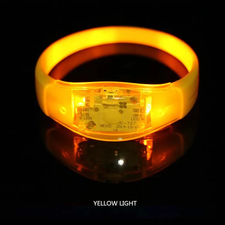 LED Glow Bracelets (6 Pack) – Sound Activated Light Up Party Wristbands