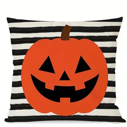 Halloween Pillow Covers – Pumpkin Ghost Cat Cushion Covers