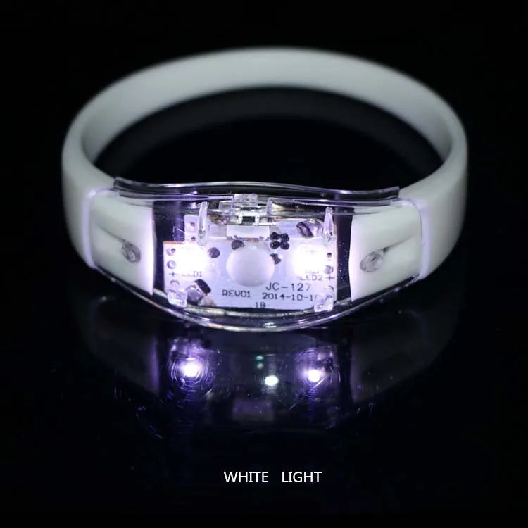LED Glow Bracelets (6 Pack) – Sound Activated Light Up Party Wristbands