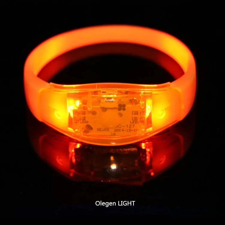 LED Glow Bracelets (6 Pack) – Sound Activated Light Up Party Wristbands